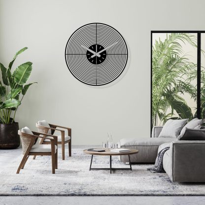 Modern simple metal wall clock - Image 2
