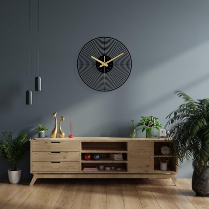 Modern simple metal wall clock - Image 3