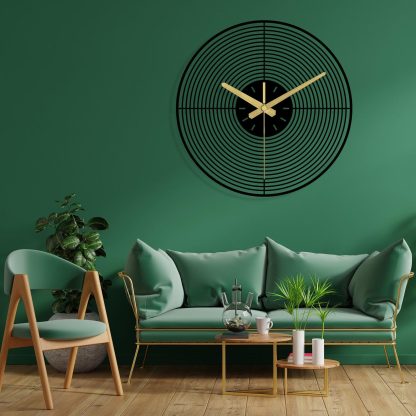 Modern simple metal wall clock - Image 4