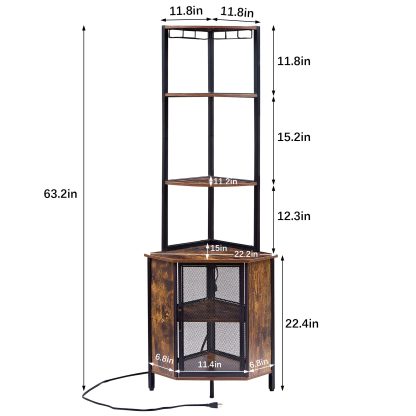 Narrow bookshelf with storage rack - Image 5