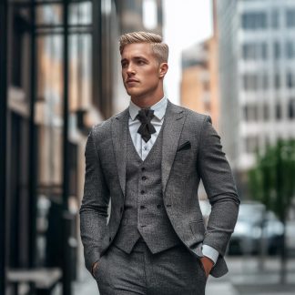 Elegant and stylish black bow tie