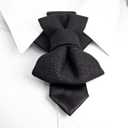 Elegant and stylish black bow tie - Image 5
