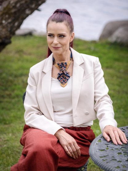 Unique patterned ties for women