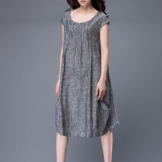 Oversized grey corset dress