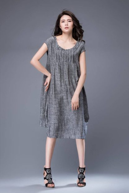 Oversized grey corset dress - Image 2