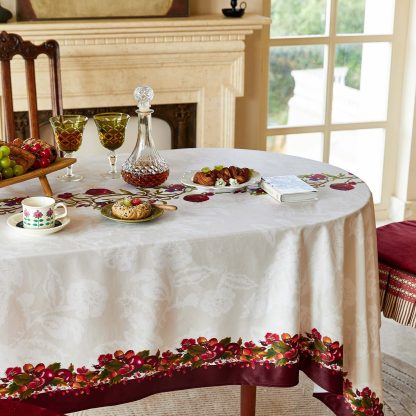Personalized Farmhouse Style Pomegranate Tablecloth - Image 2
