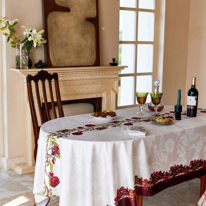 Personalized Farmhouse Style Pomegranate Tablecloth - Image 4