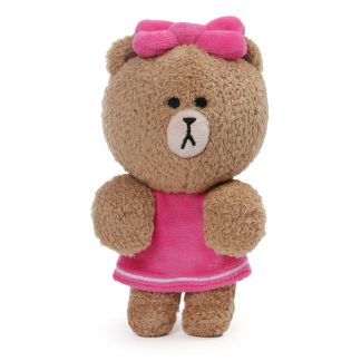 Pink pendant plush teddy bear