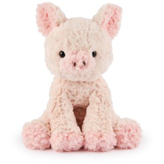 Pink plush pig toy