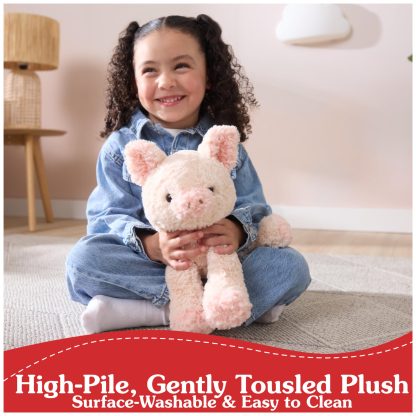 Pink plush pig toy - Image 3