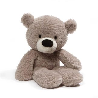 Plush grey teddy bear