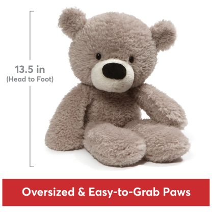 Plush grey teddy bear - Image 3