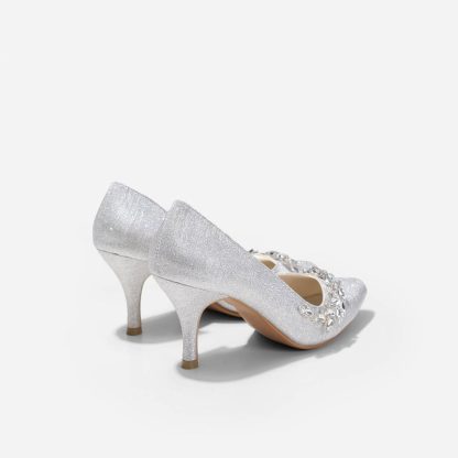 Pointed glitter wedding shoes - Image 2