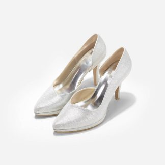 Pointed platform high heels