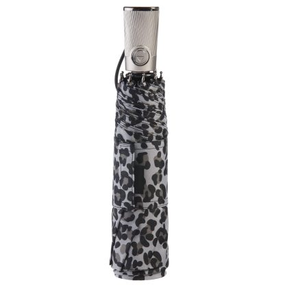 Portable Grey Leopard Travel Umbrella - Image 3
