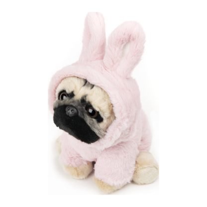 Pug Pink Bunny Hoodie Plush Toy - Image 4