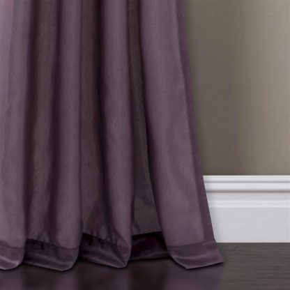 Purple and grey blackout curtains - Image 2