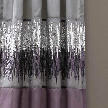 Purple and grey blackout curtains - Image 4