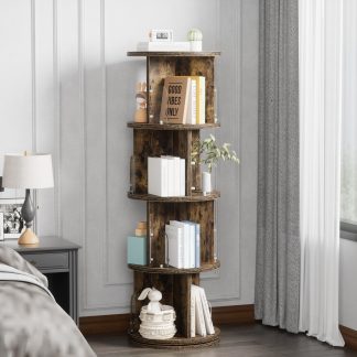 Rotating circular bookshelf