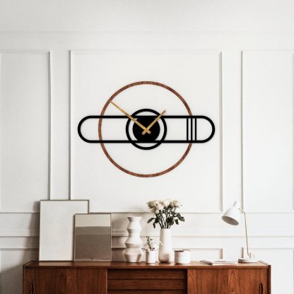 Round wooden wall clock - Image 2