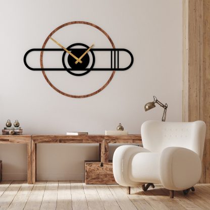 Round wooden wall clock - Image 4