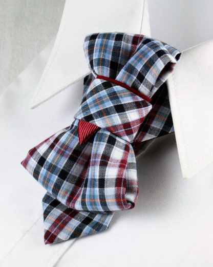 Mens Luxury Blue Striped Tie - Image 3
