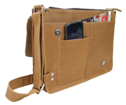 Men's and women's cowhide shoulder bags - Image 2