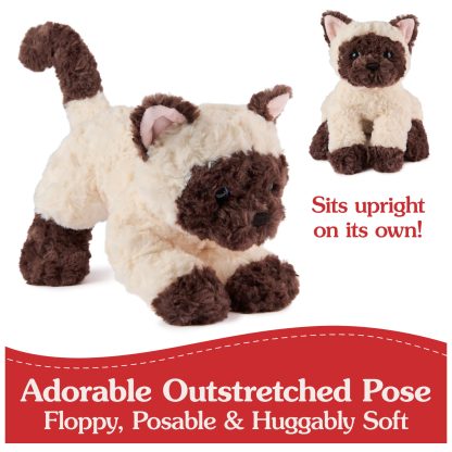 Siamese Kitten Premium Cat Stuffed Plush Toy - Image 3