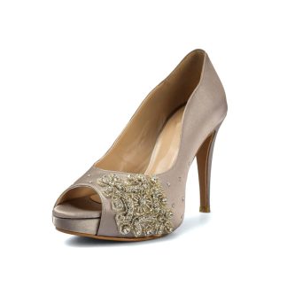 Silver wedding high heels