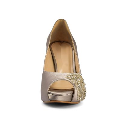 Silver wedding high heels - Image 2
