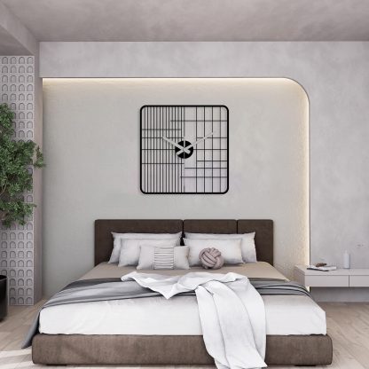 Simple Metal Art Clock Decoration - Image 2