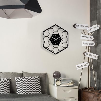 Simple honeycomb metal wall decoration - Image 2
