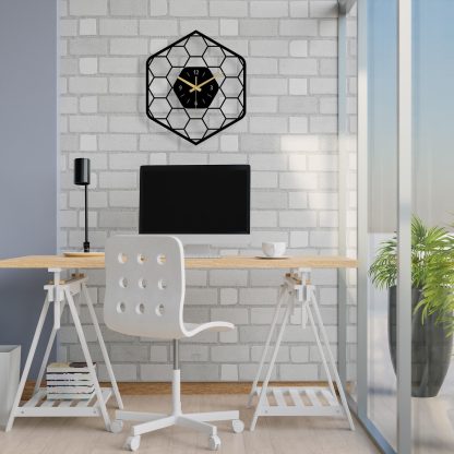 Simple honeycomb metal wall decoration - Image 4