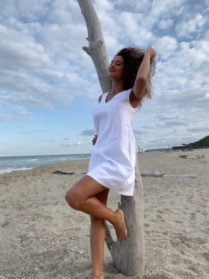 Sleeveless Simple Mini Dress - Image 6