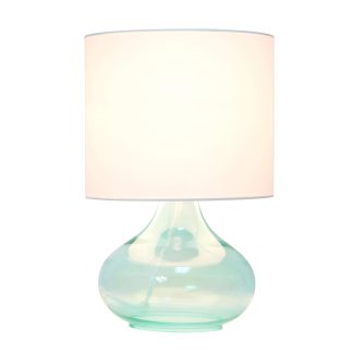 Small Glass Raindrop Bedside Table Lamp