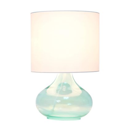 Small Glass Raindrop Bedside Table Lamp