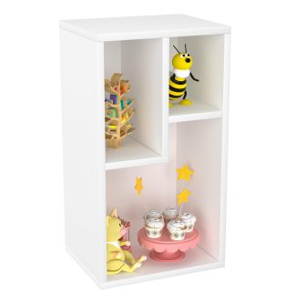Small white bookshelf