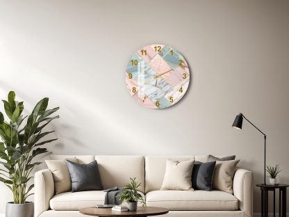 Soft geometric wall clock - Image 3