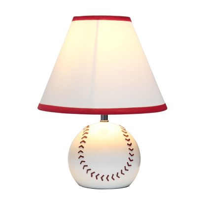 Sports Baseball Ceramic Bedside Table Lamp