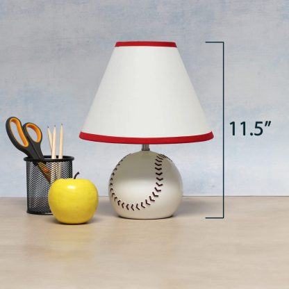 Sports Baseball Ceramic Bedside Table Lamp - Image 5