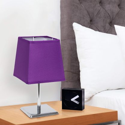 Square Empire Fabric Shade Table Lamp - Image 4
