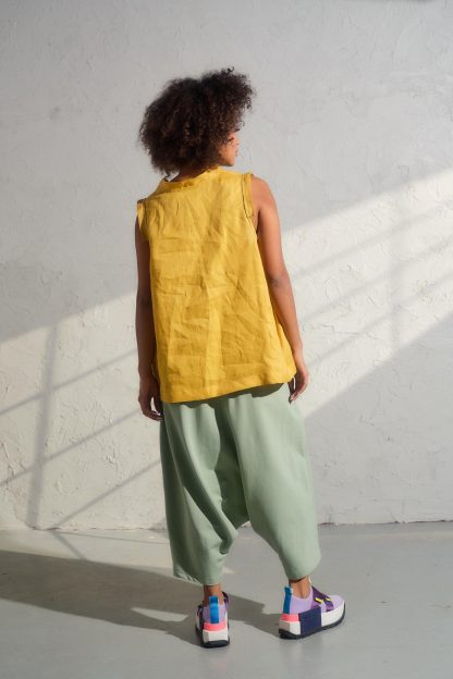 Summer Boho Linen Blouse - Image 4