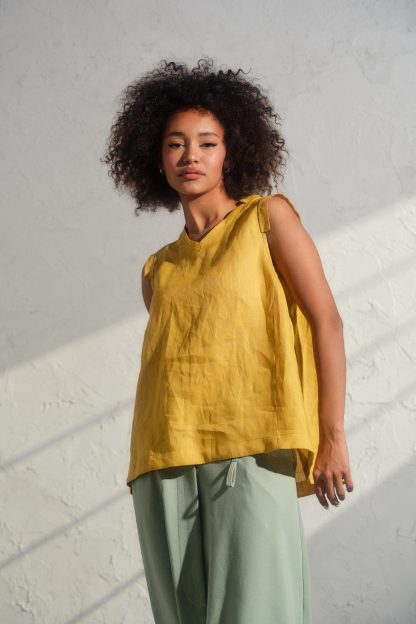 Summer Boho Linen Blouse - Image 3
