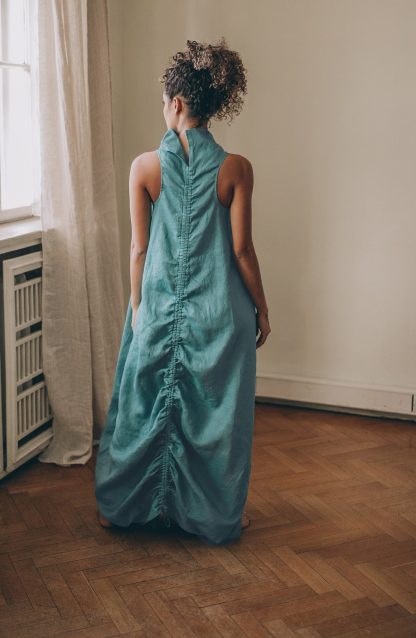 Summer Edgy Teal Dress - Image 3