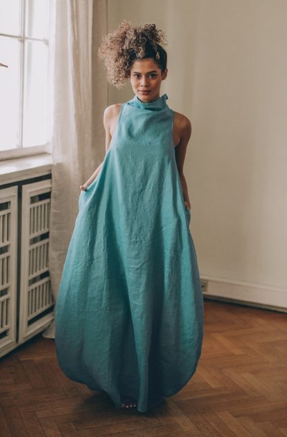 Summer Edgy Teal Dress