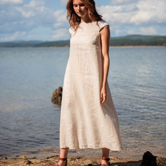 Summer Linen Dress with Pockets