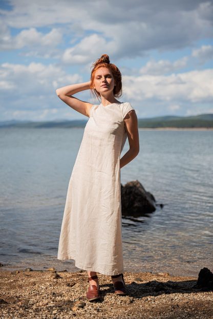 Summer Linen Dress with Pockets - Image 4