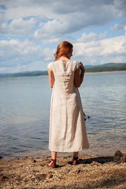 Summer Linen Dress with Pockets - Image 2