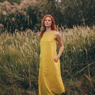 Summer Minimalist Linen Dress