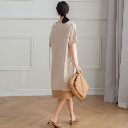 Summer midi linen dress - Image 6